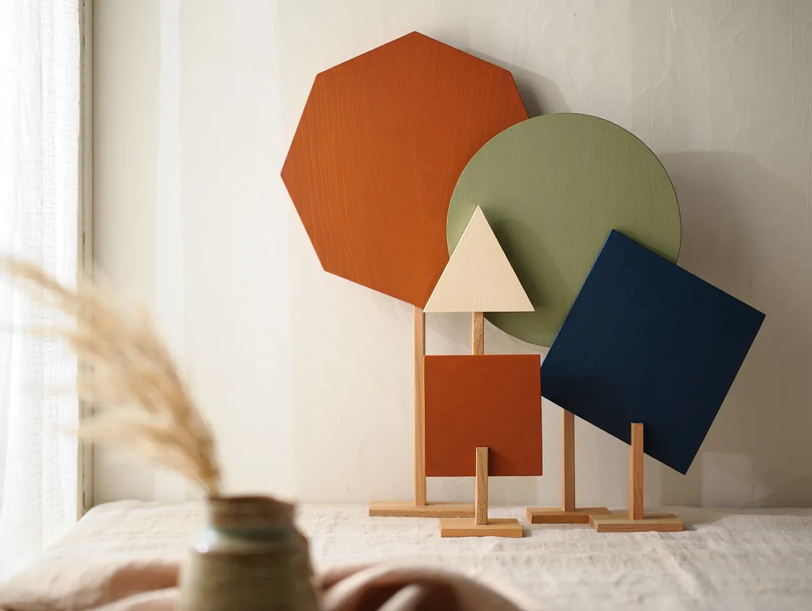 Layered wall art arrangement